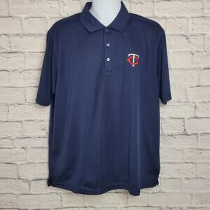 🌼Cutter & Buck Minnesota Twins polo shirt Mens Size XL Blue